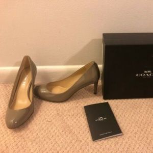 Coach “Devon” Patent Leather Classic Pumps